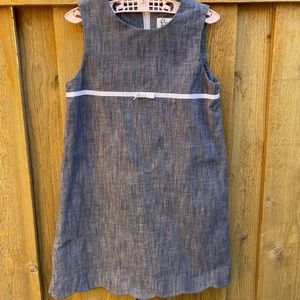 Lilly Pulitzer chambray scallop hem dress 6X